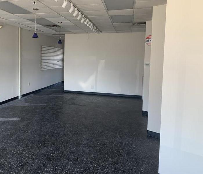 commercial space with new paint, drywall 