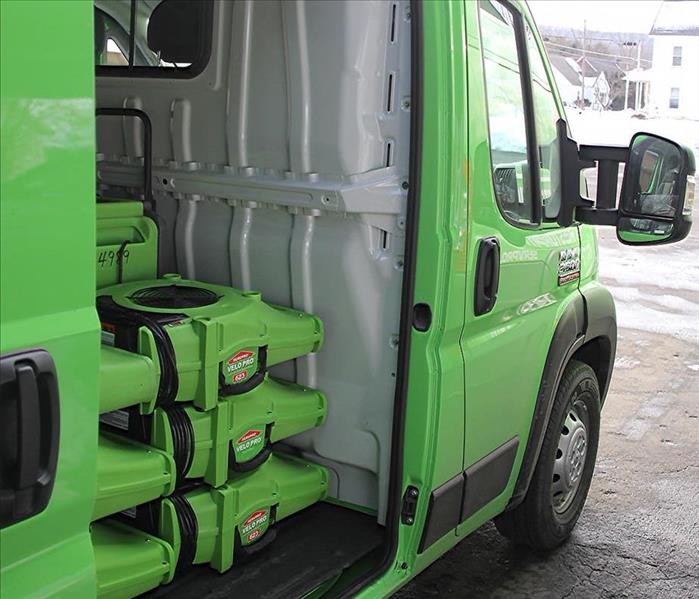 green van with SERVPRO logo