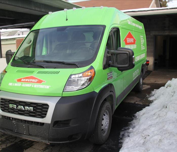 SERVPRO green van